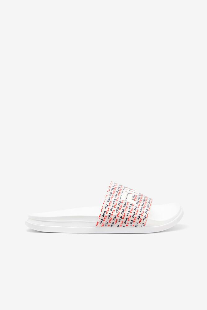 Fila Sandals Drifter Luxe Repeat Womens White - India AYK-569132